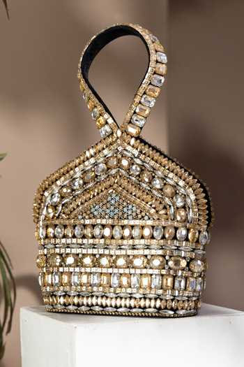 Eena Zaina Bead Embellished Clutch 