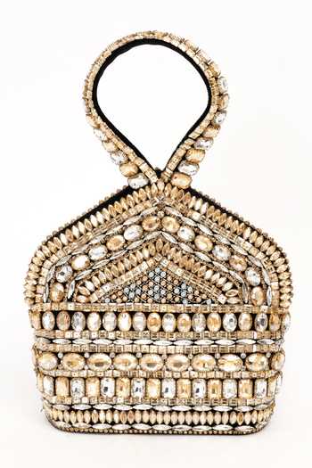 Eena Zaina Bead Embellished Clutch 