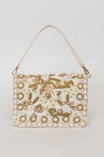 Buy Eena Beige Saira Pearl Embellished Clutch Online at Aza Fashions Buy_Eena_Beige Saira Pearl Embellished Clutch _Online_at_Aza_Fashions