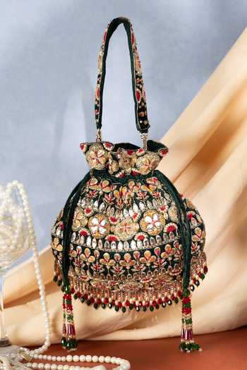 Eena Ravya Gota Patti Embroidered Potli 