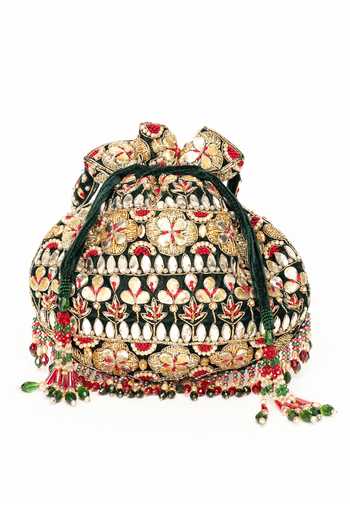 Eena Ravya Gota Patti Embroidered Potli 