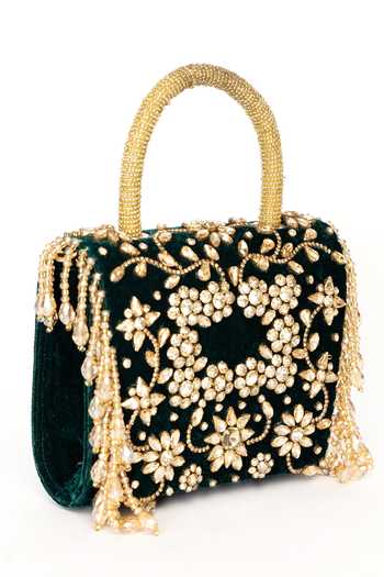 Shop Eena Green Minali Embellished Clutch Online at Aza Fashions Shop_Eena_Green Minali Embellished Clutch _Online_at_Aza_Fashions