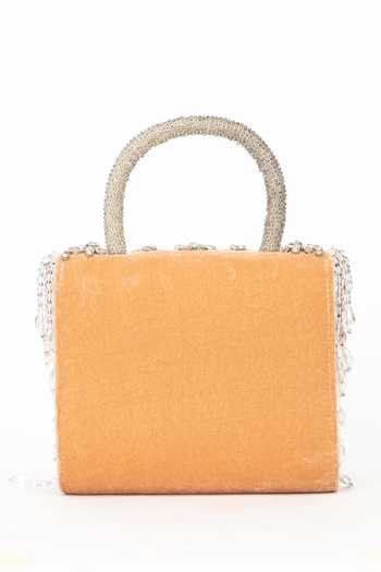 Eena Pink Minali Crystal Embellished Clutch at Aza Fashions Eena_Pink Minali Crystal Embellished Clutch _at_Aza_Fashions