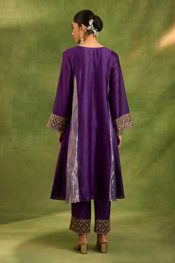 Neha Khullar Chanderi Silk Kurta Set 