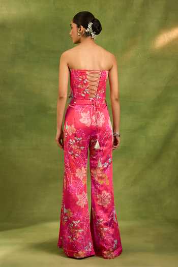 Neha Khullar Floral Printed Corset & Pant Set 