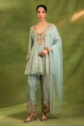 Neha Khullar Zardozi Work Kurta Set 