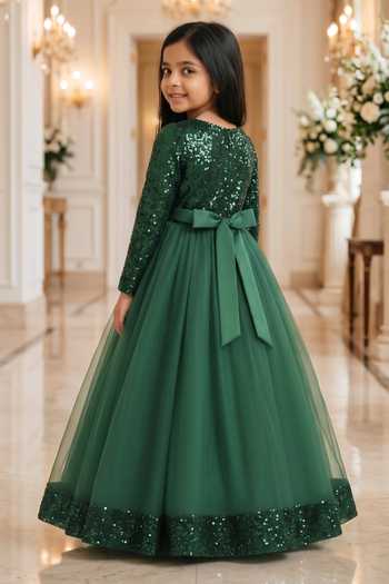 Petite Pomme Yoke Embellished Dress 