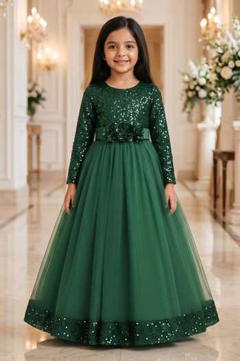 Petite Pomme Yoke Embellished Dress 