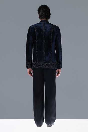 Rohit Gandhi + Rahul Khanna Prism Embroidered Bandhgala Set 