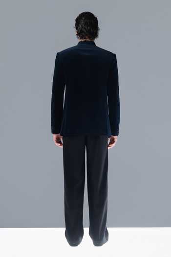 Rohit Gandhi + Rahul Khanna Midnight Constellation Bandhgala Set 