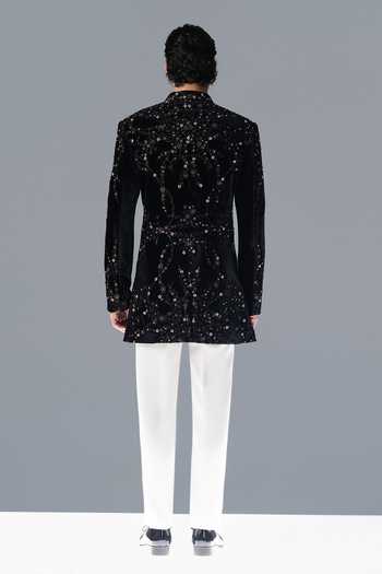 Rohit Gandhi + Rahul Khanna Moonvine Embroidered Sherwani Set 