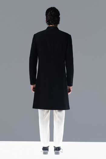Rohit Gandhi + Rahul Khanna Serein Embellished Panelled Sherwani Set 