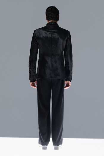 Rohit Gandhi + Rahul Khanna Shadow Pine Embroidered Bandhgala Set 