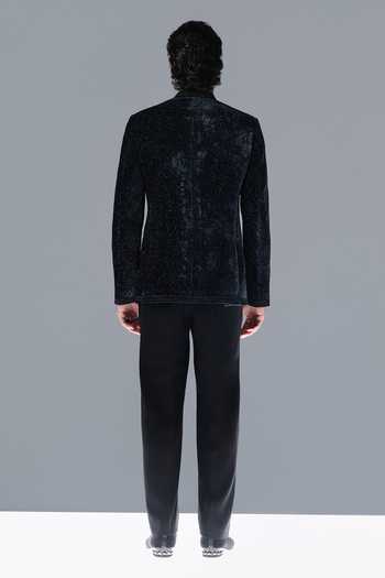 Rohit Gandhi + Rahul Khanna River Stone Embellished Bandhgala Set 