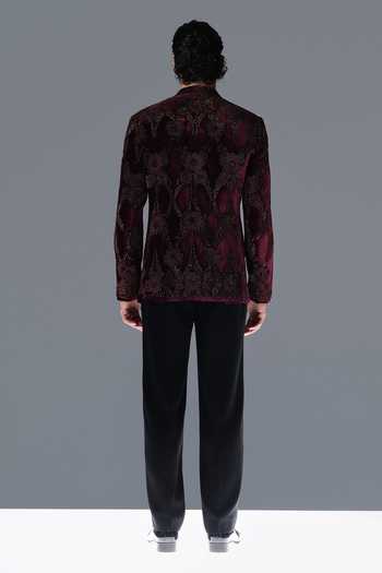Rohit Gandhi + Rahul Khanna Astral Lattice Bandhgala Set 