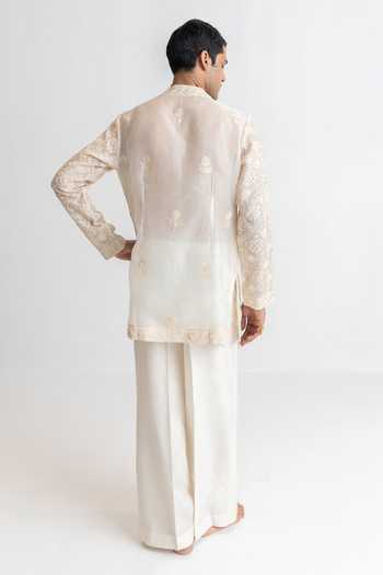 Wabi Sabi By Anshum-Ritesh Engraved Aari Embroidered Kurta Set 