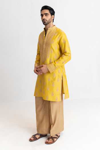 Wabi Sabi By Anshum-Ritesh Beli Buti Dori Embroidered Kurta & Pant Set 