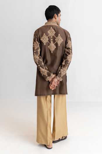 Wabi Sabi By Anshum-Ritesh Malabar Mosaic Dori Work Kurta Set 