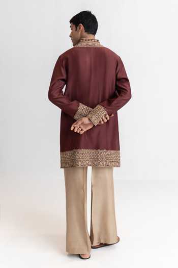 Wabi Sabi By Anshum-Ritesh Royal Court Embroidered Kurta & Pant Set 