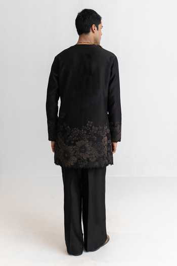Wabi Sabi By Anshum-Ritesh Shadow Garden Applique Embroidered Kurta Set 
