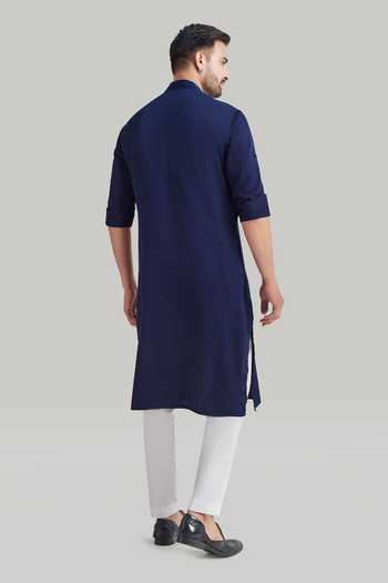 Blue Lotus Design Cotton Pant