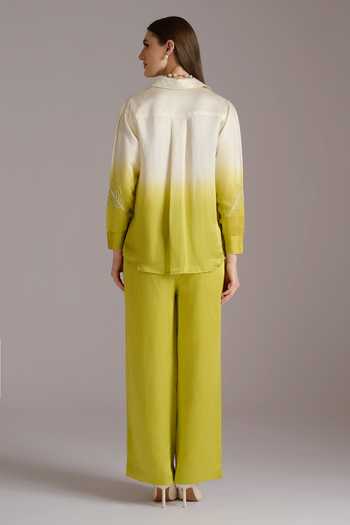 JAYN India Ombre Shirt & Pant Co-ord Set 