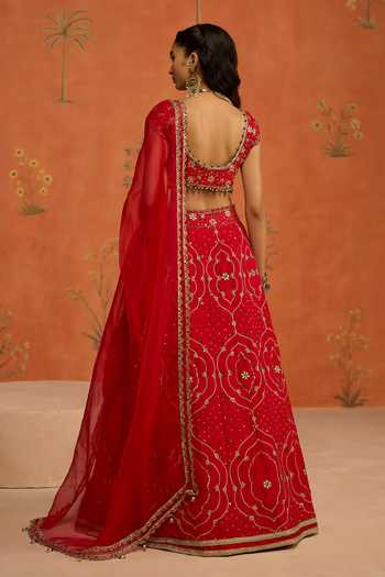 Shikha Mehta Suhana Raw Silk Lehenga Set