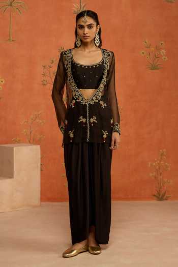 Shikha Mehta Eshika Embroidered Jacket Set