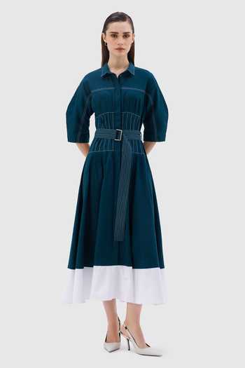 Notebook Capri Color Block Midi Dress 