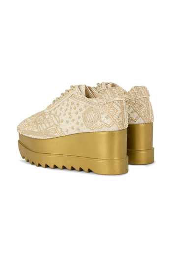 Shop Anaar Cream Mauj Masti Chiffon Sneakers Online at Aza Fashions Shop_Anaar_Cream Mauj Masti Chiffon Sneakers _Online_at_Aza_Fashions