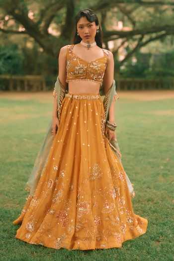 Paulmi And Harsh Elinor Printed Lehenga Set 