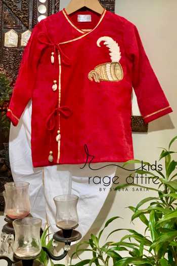 Rage Attire-Sweta Saria Dhak Dhwani Embroidered Kurta Set 