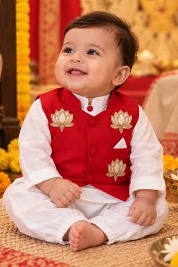 Rage Attire-Sweta Saria Kamal Jyoti Nehru Jacket & Kurta Set 