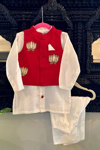 Rage Attire-Sweta Saria Kamal Jyoti Nehru Jacket & Kurta Set 