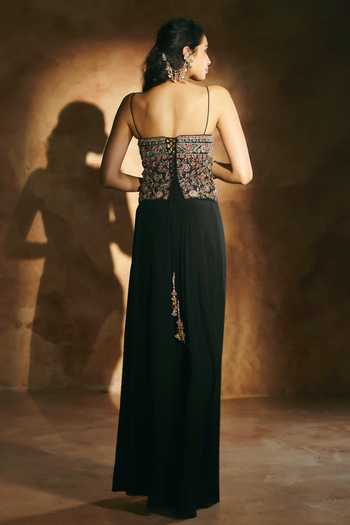 Aman Takyar Embroidered Corset & Skirt Set