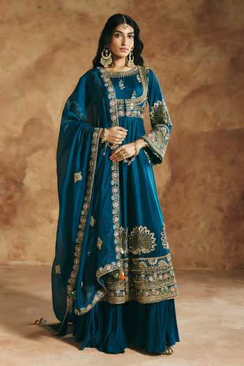 Aman Takyar Embroidered Anarkali Set