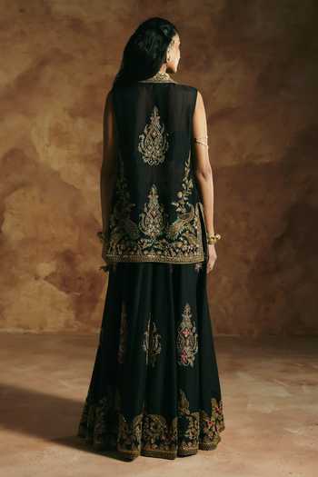 Aman Takyar Embroidered Jacket Sharara Set