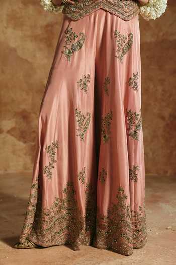 Aman Takyar Pink Silk, Organza, Dupion Beads, Zari, Stones Embroidered Corset Sharara Set at Aza Fashions Aman Takyar_Pink Silk, Organza, Dupion Beads, Zari, Stones Embroidered Corset Sharara Set _at_Aza_Fashions