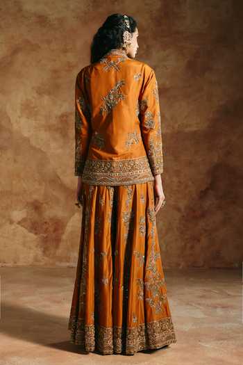 Aman Takyar Embroidered Jacket Sharara Set