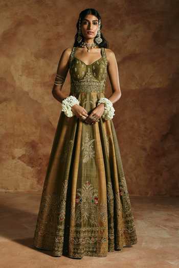 Aman Takyar Embroidered Anarkali & Churidar Set