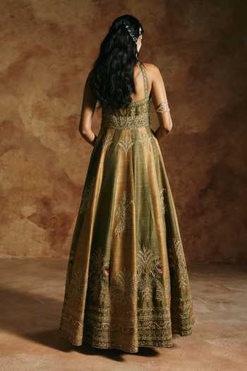 Aman Takyar Embroidered Anarkali & Churidar Set