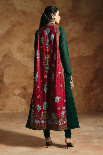 Aman Takyar Embroidered Jacket With Anarkali