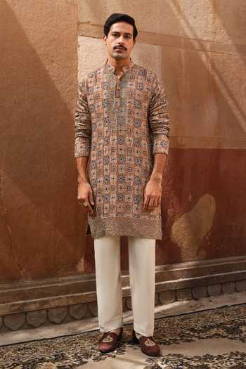 Darzi House Osian Ajrakh Print Kurta Set 