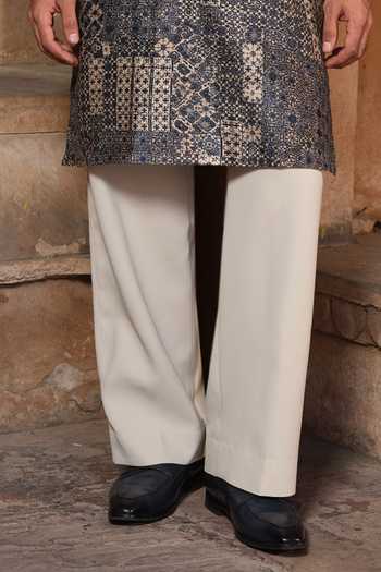 Darzi House Blue Chanderi Silk Rathore Ajrakh Print Kurta Set Online at Aza Fashions Darzi House_Blue Chanderi Silk Rathore Ajrakh Print Kurta Set _Online_at_Aza_Fashions