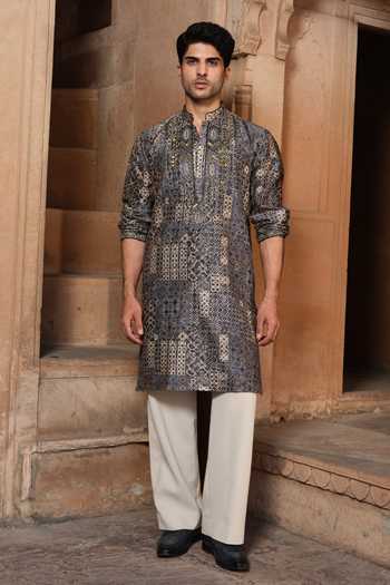Darzi House Rathore Ajrakh Print Kurta Set 