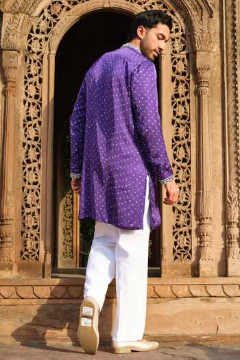 Darzi House Jamuni Darbar Bandhani Kurta Set 