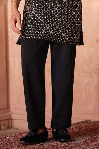 Darzi House Black Georgette Taara Mirror Embroidered Kurta Set Online at Aza Fashions Darzi House_Black Georgette Taara Mirror Embroidered Kurta Set _Online_at_Aza_Fashions