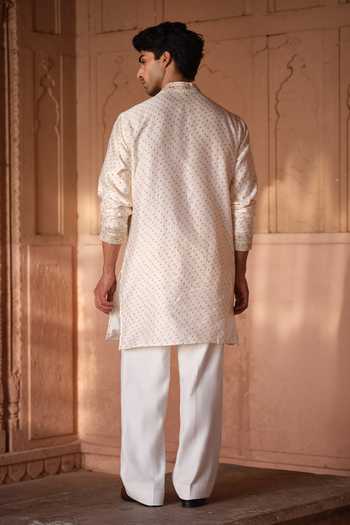 Darzi House Suraj Pol Bandhani & Embroidered Kurta Set 
