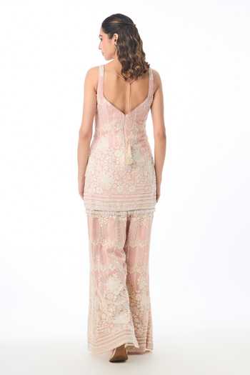 Gopi Vaid Kashvi Chikankari Embroidered Kurta Set 