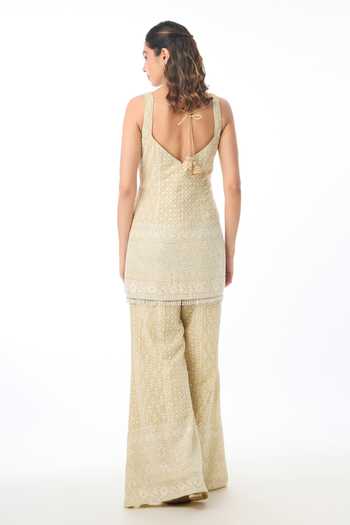 Gopi Vaid Kiara Chikankari Pant Set 
